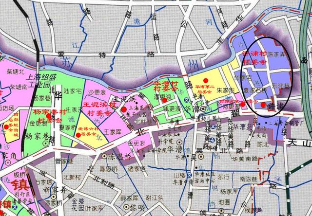 上海虹橋商務(wù)區(qū)北部的許浦村：大部分要動遷，成為綠化為主的地區(qū)